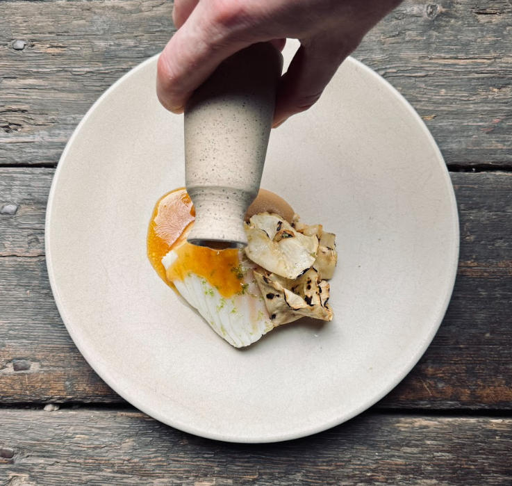 Cod with Celeriac, Douglas Fir and Bergamot - 1